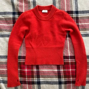 Lemaire cropped pullover with thumb holed cuff